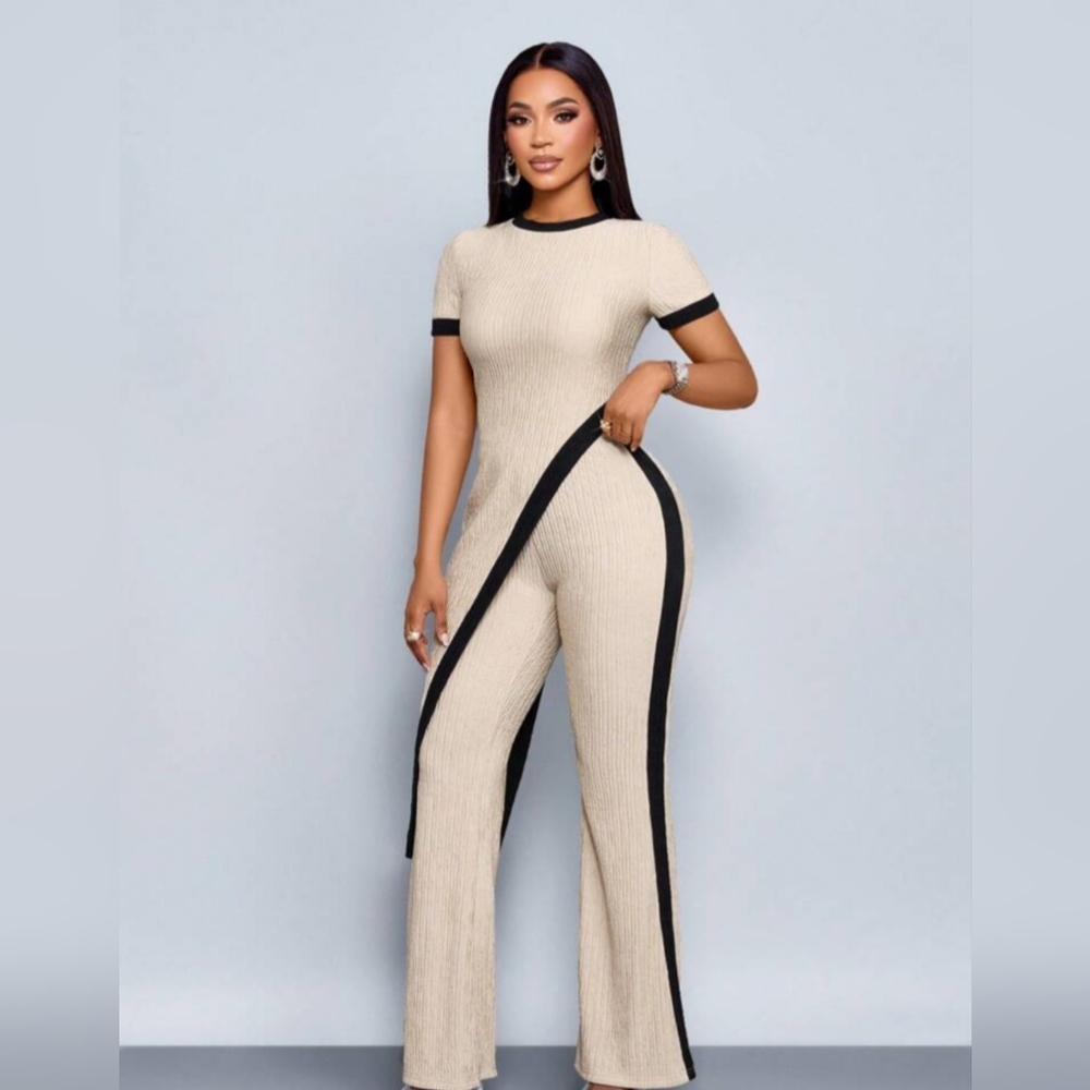 SHEIN Chic Beige and Black Outfit